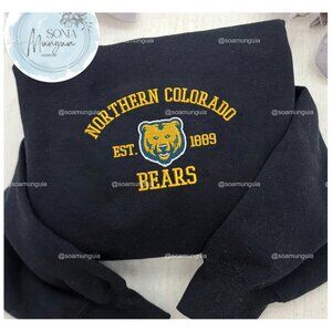 Northern Colorado Bears Embroidered Sweatshirt NCAA Crewneck College Game 1889
